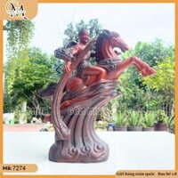 Tượng Thánh Gióng cưỡi ngựa oai phong bằng gốm đất đỏ, biểu tượng Anh Hùng Dân Tộc, Hào Khí Việt Nam