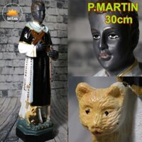 Tượng thánh martin cao cấp loại tượng công giáo siêu bền không bong tróc 30cm PMARTIN