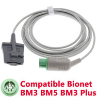 Tương thích Bionet BM3 BM5 BM3 Plus Màn hình Spo2 Cảm biến oxy Cáp thăm dò Phụ kiện tái sử dụng Người lớn / Trẻ em / Trẻ sơ sinh / Ngón tay / Tai 6pin 3m.