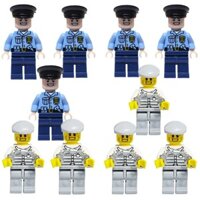 Tương thích Búp bê Lego Đồ chơi lắp ráp Kẻ trộm lửa Cảnh sát Khối xây dựng hạt nhỏ Đồ chơi cậu bé Quà tặng 2.18