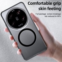 Tương thích cho Xiaomi 15 Ultra 15PRO ae Crystal Transparent Hybrid Matte Soft Bumber Vỏ từ tính
