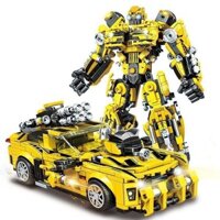 Tương thích Lego Bumblebee Optimus Prime Model Quà tặng sinh nhật Transformers Đồ chơi Khối xây dựng lắp ráp lớn20250321