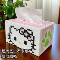 Tương thích Lego Lắp Ráp Đồ Chơi Cô Gái Khối Xây Dựng Mèo kitty Hộp Giấy diy Handmade Bút Quà Tặng Sinh Nhật Bàn Làm Việc