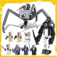 Tương thích Lego Toilet Man Đồ Chơi Màn Hình Titan Mecha Spider Camera TV Man Lắp Ráp Khối Xây Dựng Đồ Chơi