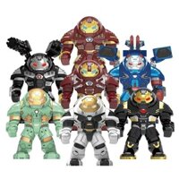 Tương thích Máy chiến tranh Lego Chống giữ lực Mecha Armor Iron Man mk44 Khối xây dựng lắp ráp Minifigure Patriot