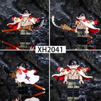 Tương thích One Piece X0353 Akainu Râu Trắng Đen Capp Đỏ Marco Lắp Ráp Khối Xây Dựng Minifigure