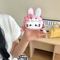 Tương thích với AirPods Pro2 1 2 3 4 Vỏ tai nghe silicon hình chú thỏ Hello Kitty dễ thương thế hệ