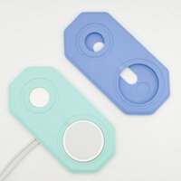 Tương thích với Apple MagSafe Đồng hồ sạc không dây Bộ sạc Apple Watch Đế sạc silicone 2 trong 1