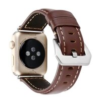 Tương thích với Apple Watch Band 42mm 44mm Nam Dây đeo thay thế dây da hàng đầu Apple Watch Series 5/ 4/ 3/ 2/ 1Sport Edition. Da đổi màu cổ điển mới