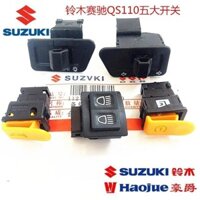 Tương thích với các bộ phận xe máy Qingqi Suzuki Saichi QS110, công tắc kết hợp năm công tắc, còi, đèn báo rẽ, công tắc đèn pha OJXZ