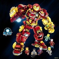 Tương thích với các khối xây dựng LEGO Iron Man Anti-Hulk Mech Xếp hình trẻ em Lắp ráp các khối xây dựng hạt nhỏ Quà tặn