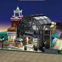 Tương thích với các khối xây dựng Lego Street View Series Bucket Hut Mô hình xây dựng Loại lớn Đồ chơi lắp ráp người lớn có độ khó cao Z04