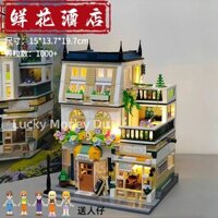 Tương thích với các khối xây dựng Lego biệt thự Street View Series handmade DIY lắp ráp đồ chơi giáo dục đồ trang trí cô