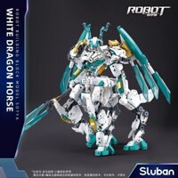 Tương thích với các khối xây dựng Lego Rồng Trắng Malong Jade War Rider Monkey King mecha mô hình lắp ráp đồ chơi trẻ e