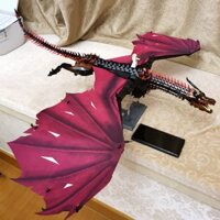 Tương thích với các khối xây dựng LEGO, khối xây dựng lắp ráp mô hình rồng Game of Thrones lớn, rồng lửa và rồng băng, đ