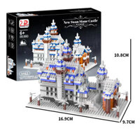 Tương thích với các khối xây dựng Lego Lâu đài sân vườn Lâu đài hồng Đồ chơi phát triển giáo dục cho trẻ em