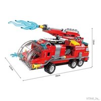 Tương thích với các khối xây dựng Lego giác ngộ tám hộp giải cứu thành phố phù hợp với xe cứu hỏa phản lực 7-12 tuổi lắp