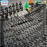 Tương thích với các khối xây dựng Lego quân đội minifigure lực lượng đặc biệt cảnh sát lực lượng vũ trang đồ chơi giáo d