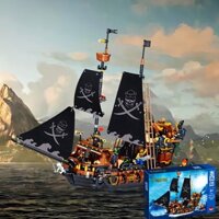 Tương thích với các khối xây dựng tàu LEGO Black Pearl Cướp biển vùng Caribbean và đồ chơi lắp ráp mô hình khó