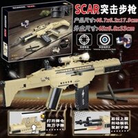 Tương thích với các khối xây dựng súng lắp ráp LEGO, đồ chơi súng gà, đồ chơi trẻ em lắp ráp giáo d