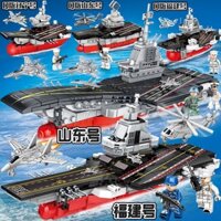 Tương thích với các khối xây dựng tàu sân bay Lego Số Phúc Kiến Yandong No. Số Liêu Ninh. Đồ chơi giáo dục bé trai lắp ráp tàu quân sự 2.