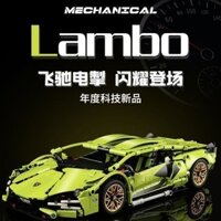 Tương thích với các khối xây dựng Lego Lamborghini lắp ráp các mẫu xe thể thao điều khiển từ xa liê