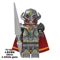 Tương thích với các nhân vật Lego TV6201 Iron Man Thor Six Jewels Ultron Panther Đồ chơi khối xây dựng lắp ráp bên thứ ba / 10.15
