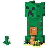 Tương thích với các nhân vật nhỏ dành cho người lớn LEGO Minecraft Creeper và Ocelot 21156 đồ chơi