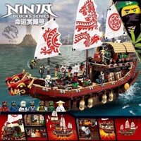 Tương thích với các viên gạch LEGO Ninjago Ninja Series Destiny's Reward Đồ chơi lắp ráp tàu rồng dành cho bé trai