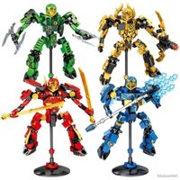 Tương thích với các viên gạch LEGO Robot Mecha Lloyd của Ninjago Kai Bộ đồ chơi xây dựng cậu bé nhân vật nhỏ