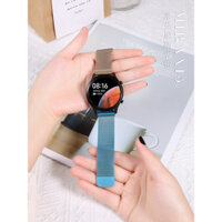 Tương thích với dây đeo đồng hồ thông minh Samsung Watch 4 Band/Gear S3/S2/Sport S4 Active2/1 kim loại 40/44mm 42/ 46m Lan尼斯, dây đeo cá nhân hóa thời trang chính hãng