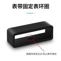 Tương thích với dây đeo Huawei B5 Band B6/B7, khóa dây đeo 16/18mm, khóa vòng cao su, kẹp silicone thể thao thông minh, phụ kiện cố định điều chỉnh, dây đeo thay thế, bộ phận vòng dây đeo đồng hồ
