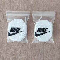 Tương thích với dây giày Nike Air Force 1, dây giày chính hãng AF1 cho nam, nữ, trẻ em, giày thể thao cao cổ thấp, màu trắng đen phẳng