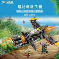 Tương thích với Đồ chơi giáo dục lắp ráp máy bay siêu nổ LEGO Ninjago để làm quà tặng cho bé trai