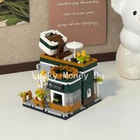 Tương thích với đồ chơi khối xây dựng giáo dục dòng LEGO House Villa Street View