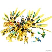 Tương thích với Đồ chơi lắp ráp LEGO Phantom Ninja Khối xây dựng đa dạng và Death Mech Đồ chơi lắp ráp Cậu bé rồng vàng