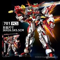 Tương thích với đồ chơi Lego Robot Mecha Gundam, khối xây dựng có độ khó cao, mô hình quà tặng cho bé trai trong dịp Tết.