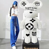 Tương thích với đồ trang trí ba chiều khối xây dựng gấu bạo lực LEGO