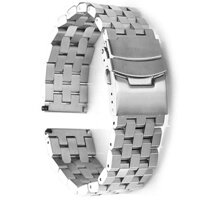 Tương thích với đồng hồ Samsung, dây đeo đồng hồ Huawei, dây đeo đồng hồ bằng thép không gỉ hình ngũ giác năm hạt