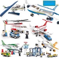 ◎Tương thích với Dòng máy bay Lego Máy bay chở khách lớn Khối xây dựng tên lửa vũ trụ Câu đố trẻ em Lắp ráp đồ chơi Câu