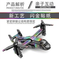 Tương thích với dòng máy bay chiến đấu quân sự Lego Khối xây dựng lắp ráp Máy bay trực thăng hình bầu dục 15 Mô hình đồ chơi Nam 2.22