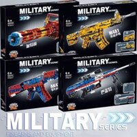 Tương thích với gà súng Lego có thể khởi động các khối xây dựng chiến trường thú vị súng trường 98K