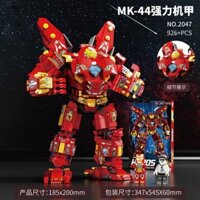 Tương Thích Với Gạch LEGO Iron Man Hulkbuster Mecha Robot Cậu Bé Giáo Dục Đồ Chơi Lắp Ráp Trẻ Em Qu