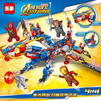 Tương thích với gạch LEGO Spider-Man mecha thép đồ chơi xây dựng giáo dục cho bé traiorder