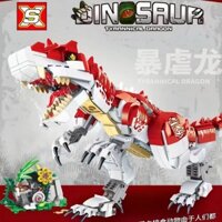 Tương Thích Với Gạch Lego Indominus Rex Mecha Kỷ JuRa Mô Hình Khủng Long Đồ Trang Trí Xếp Hình Lắp Ráp Cậu Bé Đồ Chơi Qu