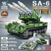 Tương thích với gạch quân sự LEGO xe tăng xe bọc thép Đồ chơi lắp ráp hạt lớn mô hình quân sự mô hình lắp ghép