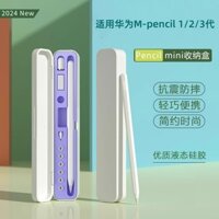 Tương thích với Huawei M-Pencil 2/3, hộp đựng bút đa chức năng, vỏ bảo vệ bút stylus thế hệ 1/2, vỏ bảo vệ bút cảm ứng điện dung MatePad thế hệ 2/3, vỏ bút màn hình cảm ứng MatePad Pro