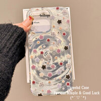 Tương thích với IPhone 16 15 14 13 12 Pro Max IPhone Case 11 13 Ốp Điện Thoại Xoáy Laser Sang Trọng Ngôi Sao Hoạt Hình Thiết Kế Mới Thả Bảo Vệ Mặt Sau Mềm