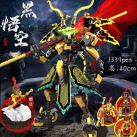 Tương thích với khối Lego, đồ chơi lắp ráp áo giáp thần thoại đen Sun Wukong cho bé trai từ 6-12 tuổi APAD