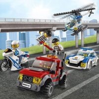 Tương thích với Khối xây dựng Lego City Series Trụ sở cảnh sát bé trai Lắp ráp giáo dục thông thường Đồ chơi trẻ em Quà tặng 3.13